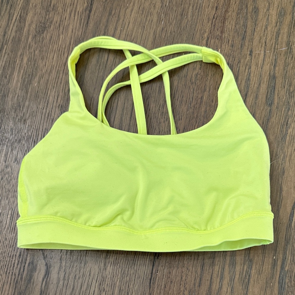 Lululemon Athletica Neon Yellow bra